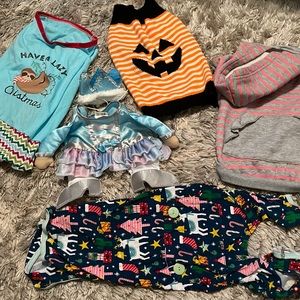 Assorted dog clothing